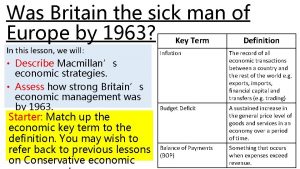 Was Britain the sick man of Europe by