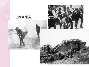 MANIA American Neutrality Peace without Victory They imply
