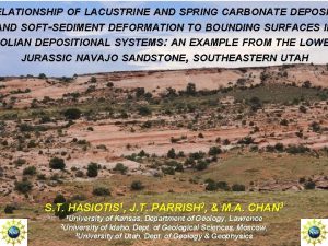 ELATIONSHIP OF LACUSTRINE AND SPRING CARBONATE DEPOSI AND