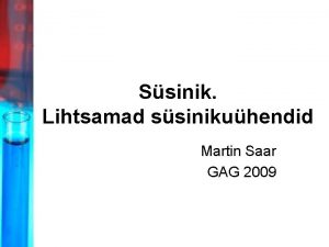 Ssinik Lihtsamad ssinikuhendid Martin Saar GAG 2009 SSINIK