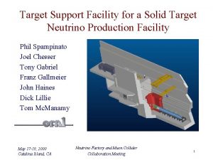 Target Support Facility for a Solid Target Neutrino