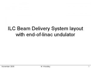 ILC Beam Delivery System layout with endoflinac undulator