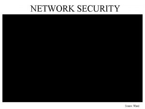 NETWORK SECURITY Source Wired Computer and Network Attack