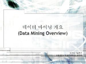 Why Data Mining n The Explosive Growth of