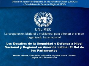 Oficina de Asuntos de Desarme de las Naciones