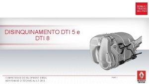 DISINQUINAMENTO DTI 5 e DTI 8 COMPETENCE DEVELOPMENT