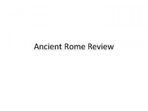 Ancient Rome Review Livy Paganism Nero Mark Antony