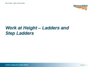 Work at Height Ladders and Step Ladders 12