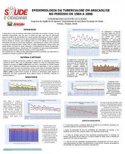 EPIDEMIOLOGIA DA TUBERCULOSE EM ARACAJUSE NO PERODO DE