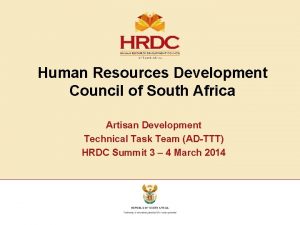 Human Resources Development Council of South Africa Artisan