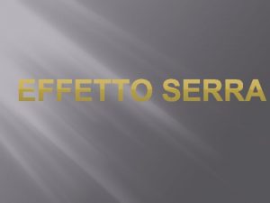 COS Video Leffetto serra un processo attraverso il