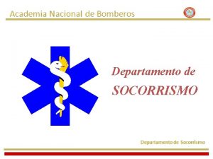 Departamento de SOCORRISMO Cursos que dicta el Departamento