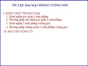 N TP HAI MT PHNG VUNG GC I