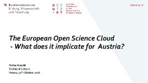 bmbwf gv at The European Open Science Cloud
