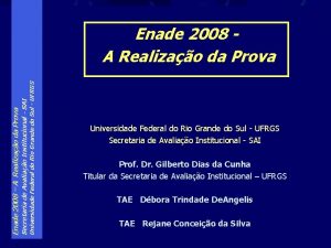 Universidade Federal do Rio Grande do Sul UFRGS