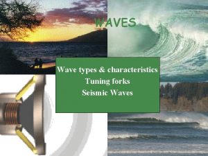 WAVES Wave types characteristics Tuning forks Seismic Waves