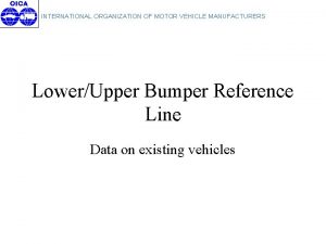 INTERNATIONAL ORGANIZATION OF MOTOR VEHICLE MANUFACTURERS LowerUpper Bumper