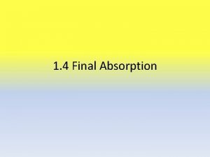 1 4 Final Absorption The Small Intestine Liver