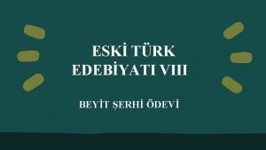 ESK TRK EDEBYATI VIII BEYT ERH DEV NEDM