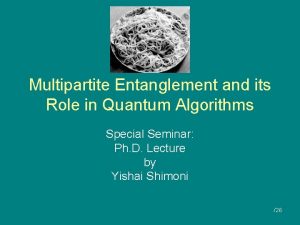 Multipartite Entanglement and its Role in Quantum Algorithms