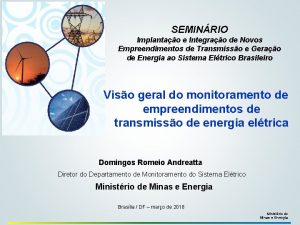 SEMINRIO Implantao e Integrao de Novos Empreendimentos de