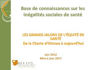 Base de connaissances sur les ingalits sociales de