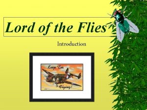 Lord of the Flies Introduction William Golding 1911