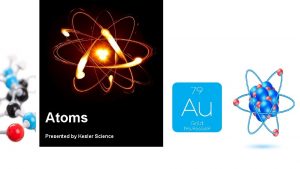 Atoms Presented by Kesler Science Essential Questions 1
