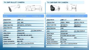 TVI 2 MP BULLET CAMERA MODEL TVI 2