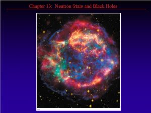 Chapter 13 Neutron Stars and Black Holes Chapter