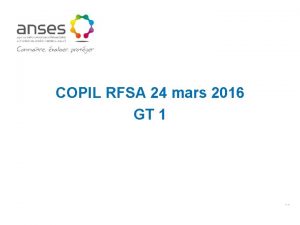 COPIL RFSA 24 mars 2016 GT 1 Tableaux