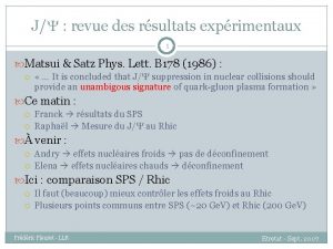 JY revue des rsultats exprimentaux 1 Matsui Satz