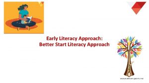 Early Literacy Approach Better Start Literacy Approach Strengths