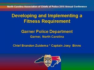 North Carolina Association of Chiefs of Police 2018