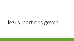 Jezus leert ons geven Examening prayer Denk terug