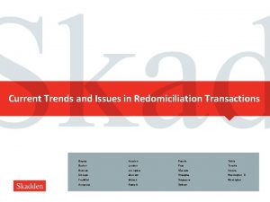 Current Trends and Issues in Redomiciliation Transactions Beijing