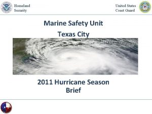 Homeland Security United States Coast Guard Marine Safety