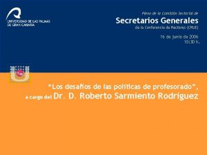 Pleno de la Comisin Sectorial de Secretarios Generales