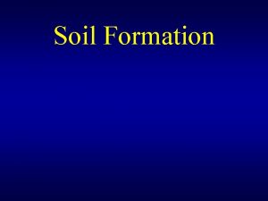 Soil Formation What is Soil Soil is a