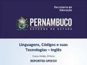 Linguagens Cdigos e suas Tecnologias Ingls Ensino Mdio