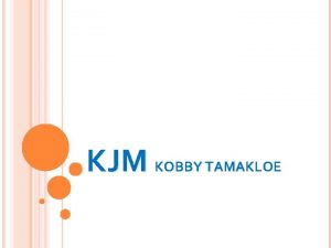 KJM KOBBY TAMAKLOE INVENTORY AND TURNOVER Course Code