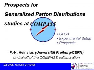 Prospects for Generalized Parton Distributions studies at GPDs