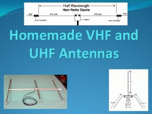 Homemade VHF and UHF Antennas What criteria am