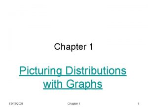 Chapter 1 Picturing Distributions with Graphs 12122021 Chapter