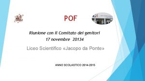 POF Riunione con il Comitato dei genitori 17