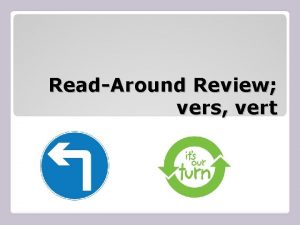 ReadAround Review vers vert What are the roots