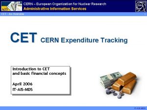 CERN European Organization for Nuclear Research Administrative Information