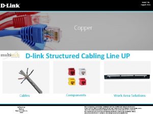 Retail File August 2021 Dlink Structured Cabling Line