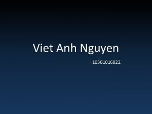 Viet Anh Nguyen 10301016022 Placebo Effect Placebo any