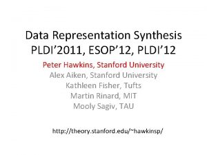 Data Representation Synthesis PLDI 2011 ESOP 12 PLDI